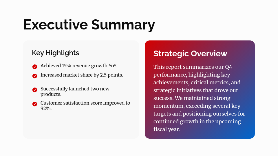 Enterprise QBR Performance Summary