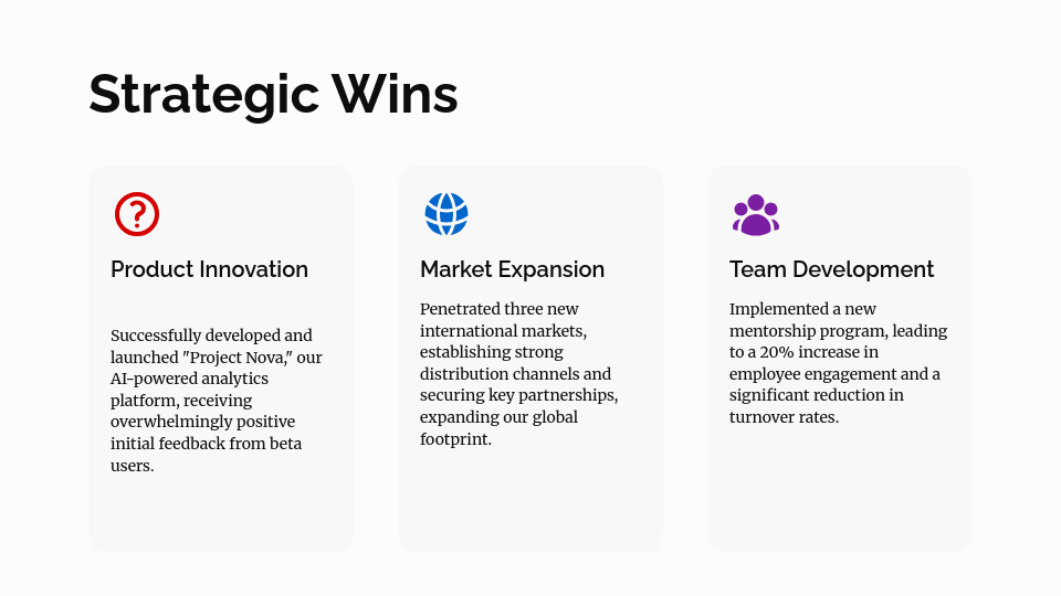 Enterprise QBR Performance Summary