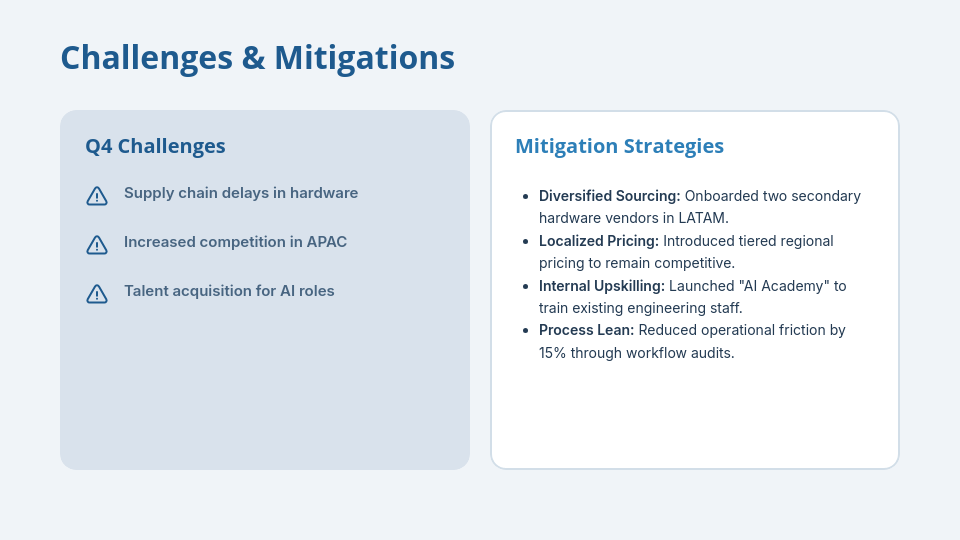 Strategic Quarterly Business Performance Review
