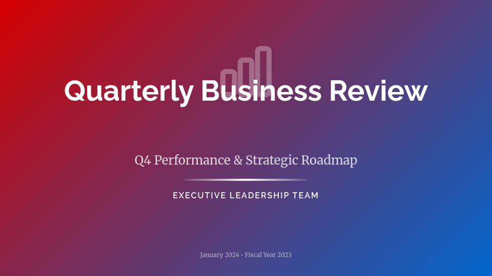 Strategic Quarterly Performance Review