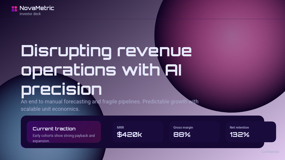 High-Growth SaaS Funding Deck