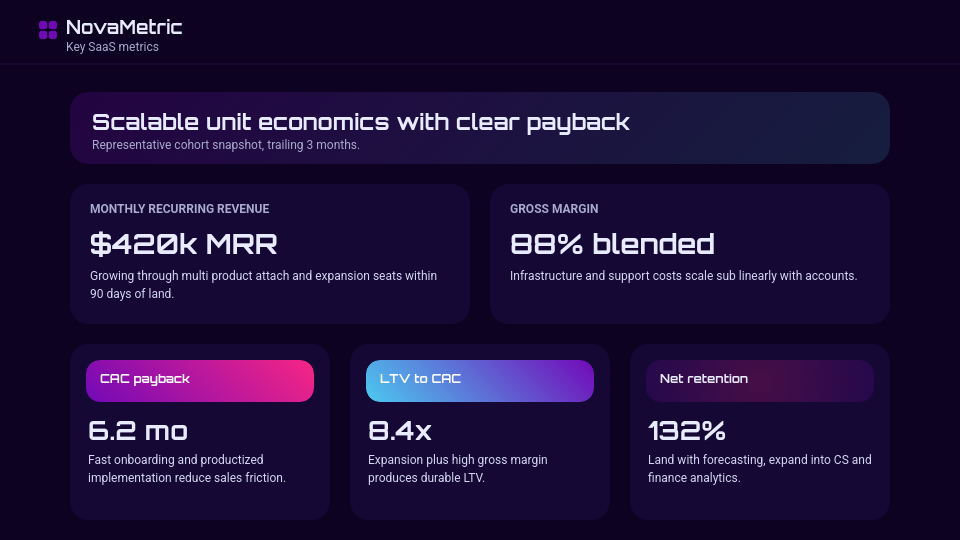 High-Growth SaaS Funding Deck