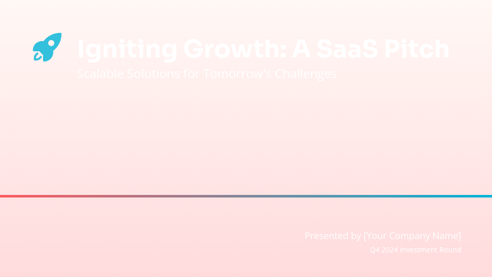 Modern SaaS Venture Growth Deck