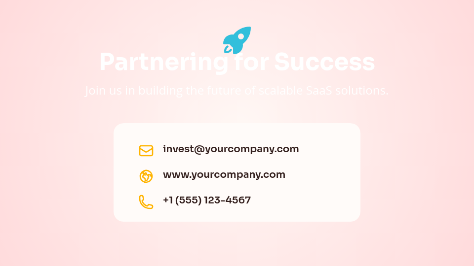 Modern SaaS Venture Growth Deck