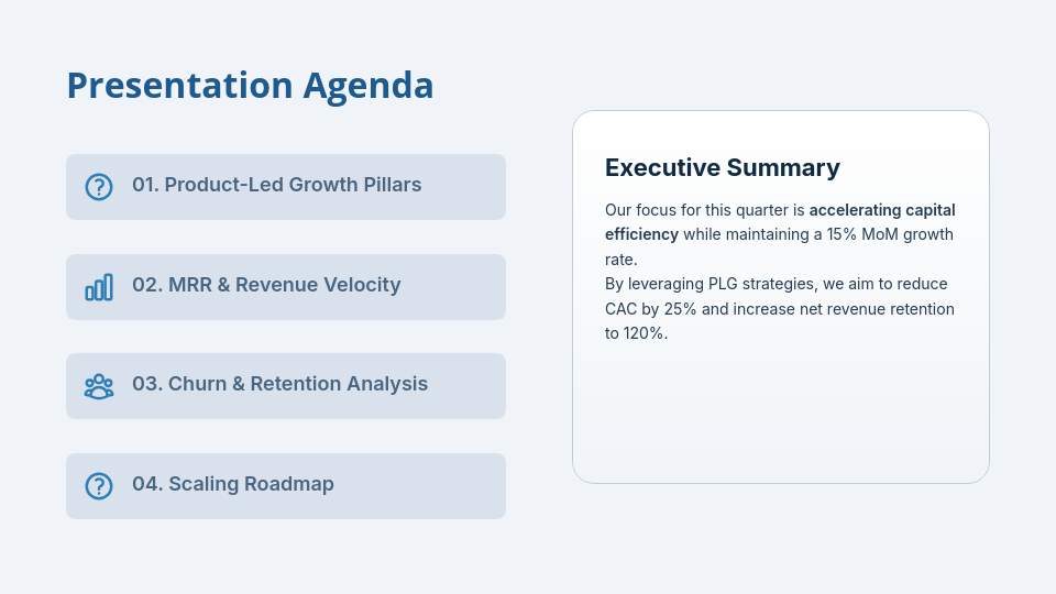 High-Growth SaaS Startup Investor Pitch