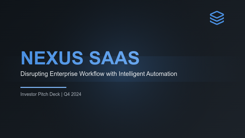 SaaS Growth and Venture Funding Pitch