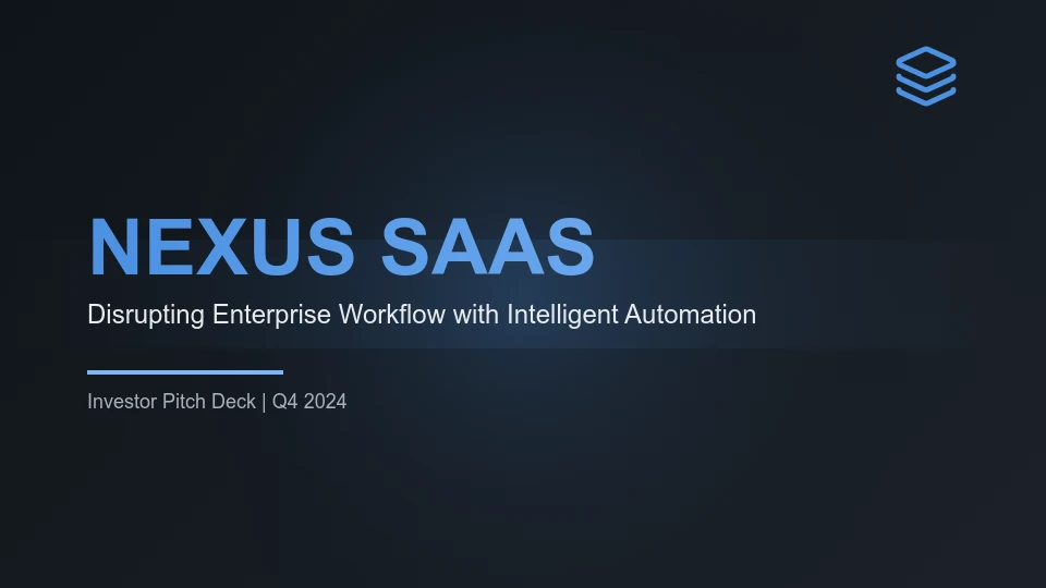 SaaS Growth and Venture Funding Pitch