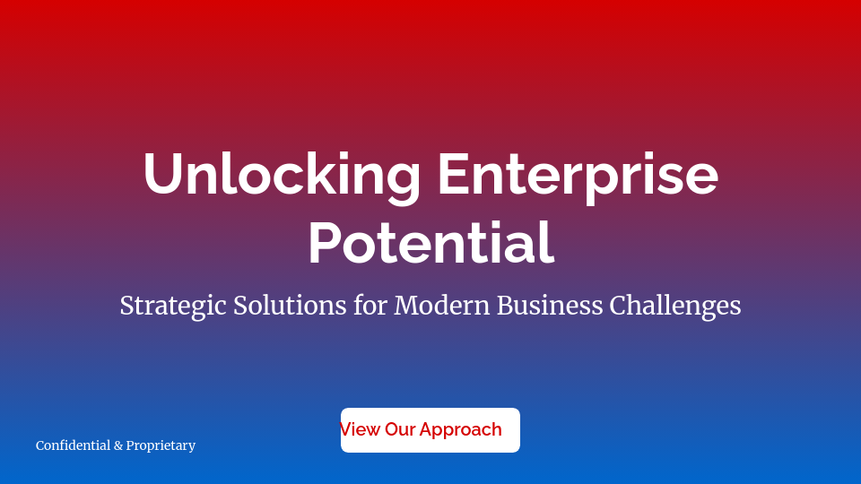 Strategic B2B Solution Sales Pitch