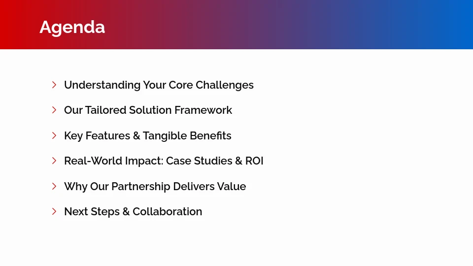 Strategic B2B Solution Sales Pitch