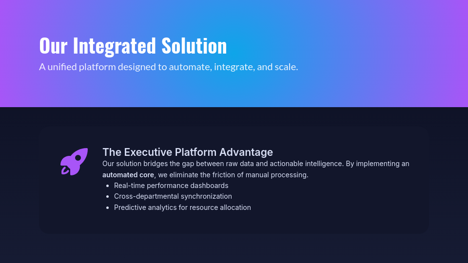 Strategic B2B Sales Growth Deck