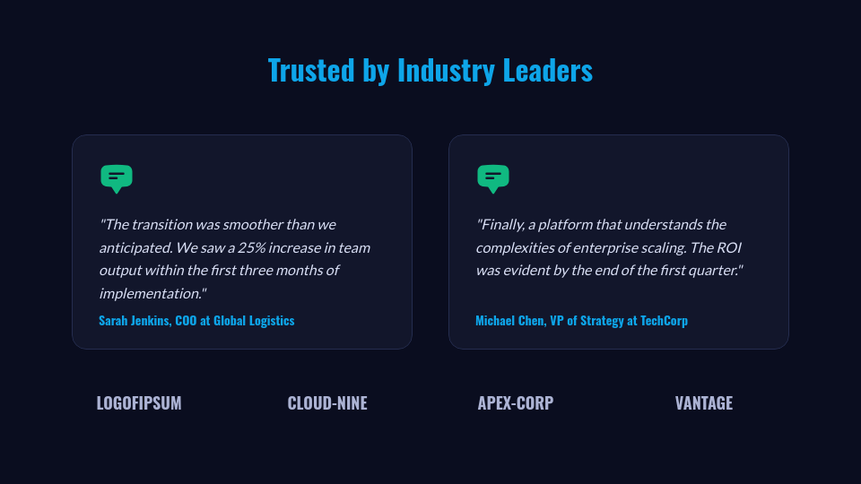 Strategic B2B Sales Growth Deck