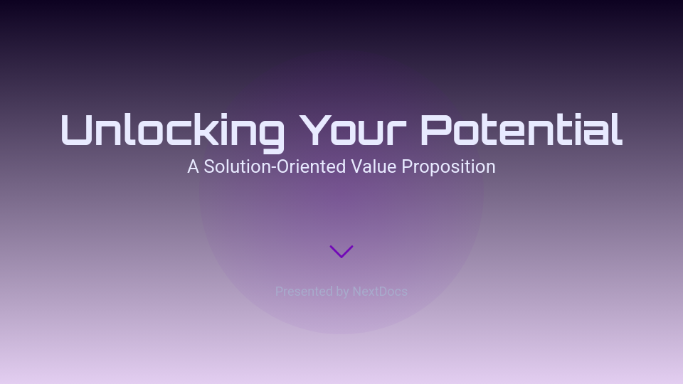 B2B Value Proposition Showcase