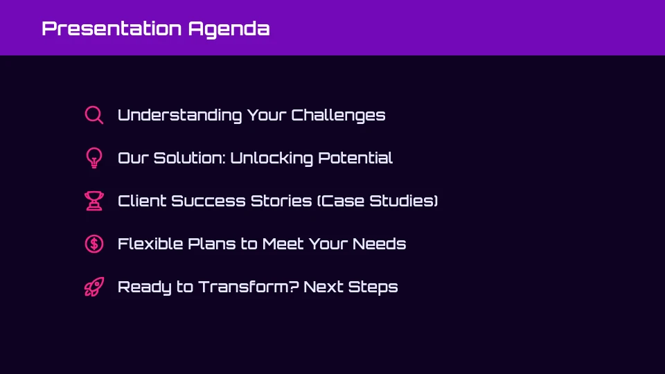 B2B Value Proposition Showcase