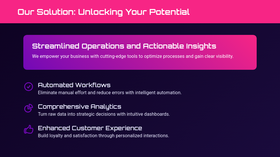 B2B Value Proposition Showcase