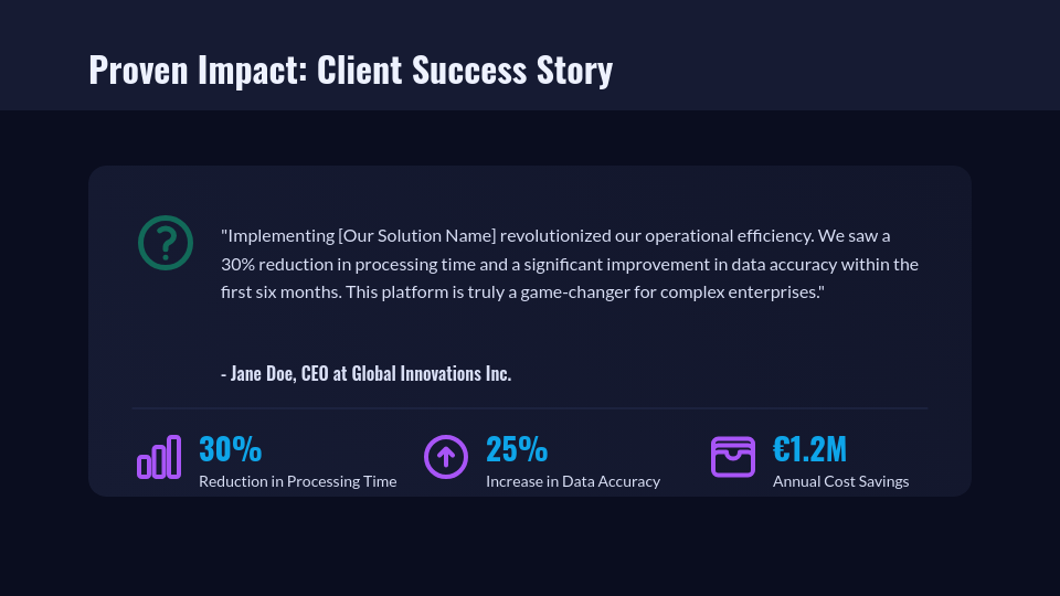 Enterprise Solution Sales Pitch