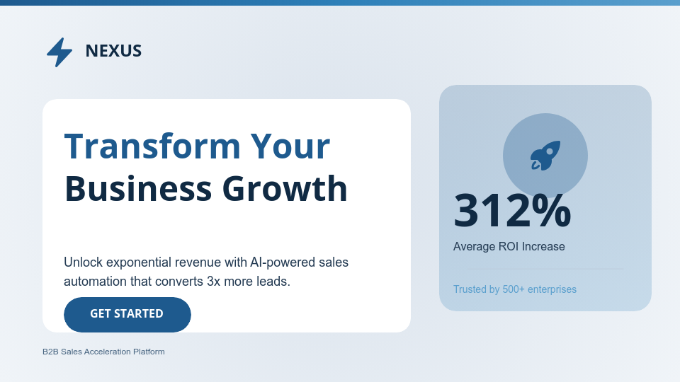 Strategic B2B Solution Sales Deck