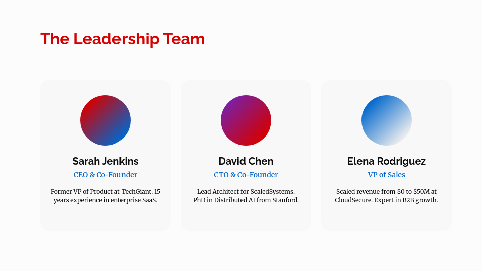 Tech Startup Seed Round Pitch