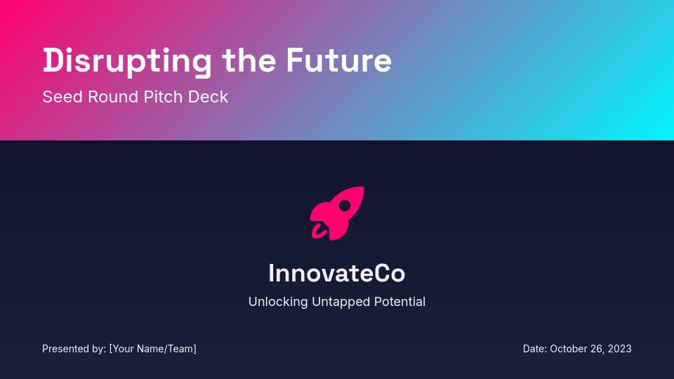 Seed Stage Venture Growth Deck