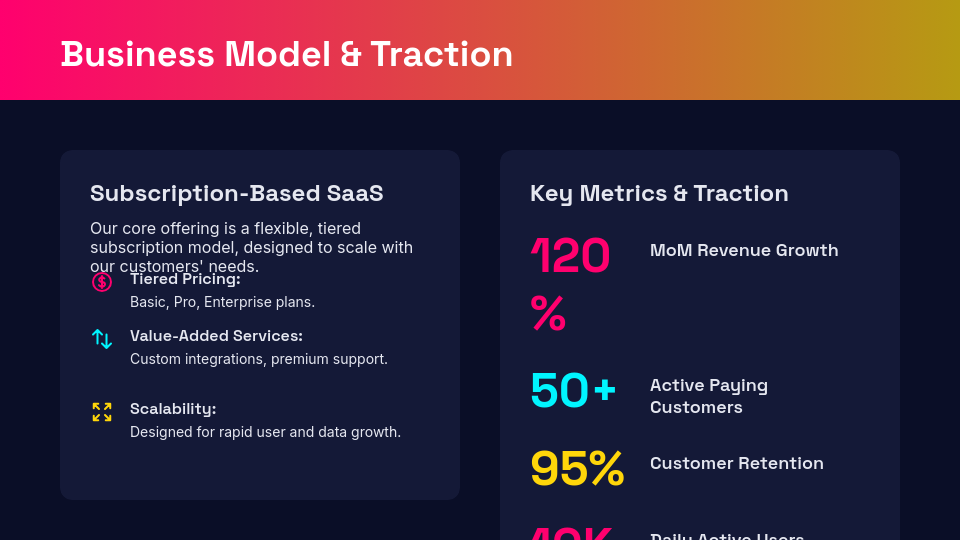 Seed Stage Venture Growth Deck