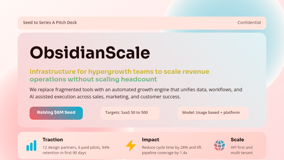High-Growth Venture Capital Investor Pitch