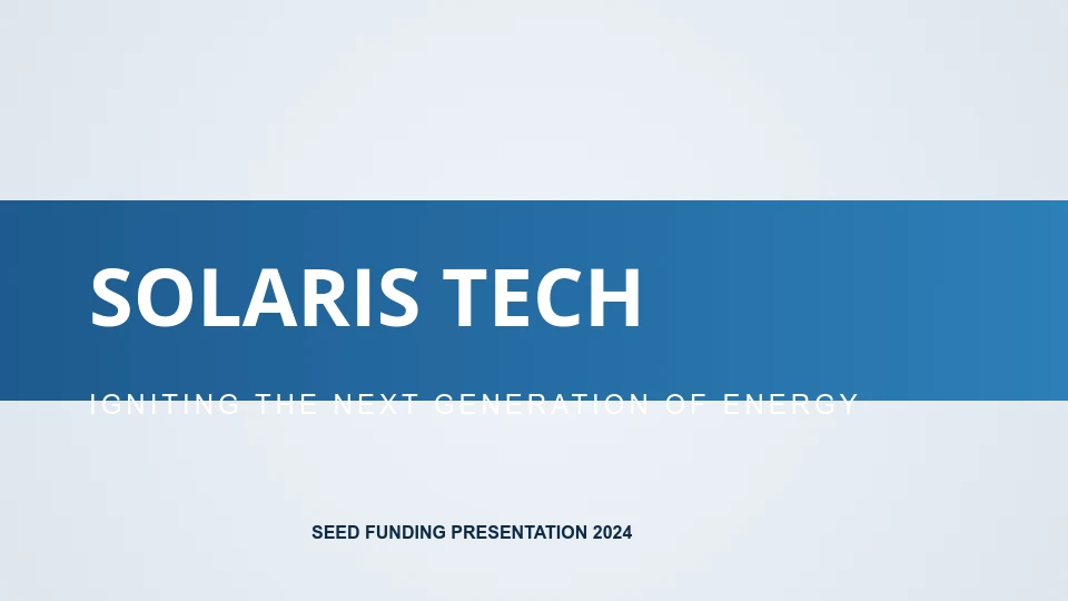 Disruptive Growth Venture Deck