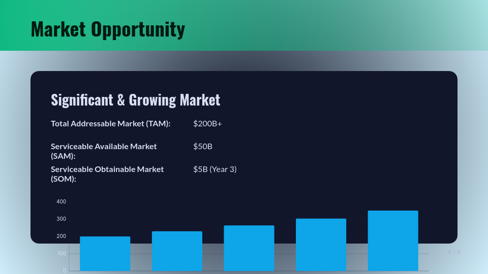 Strategic Tech Startup Investor Deck