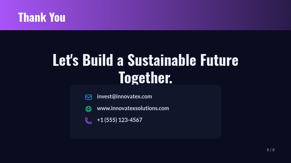 Strategic Tech Startup Investor Deck