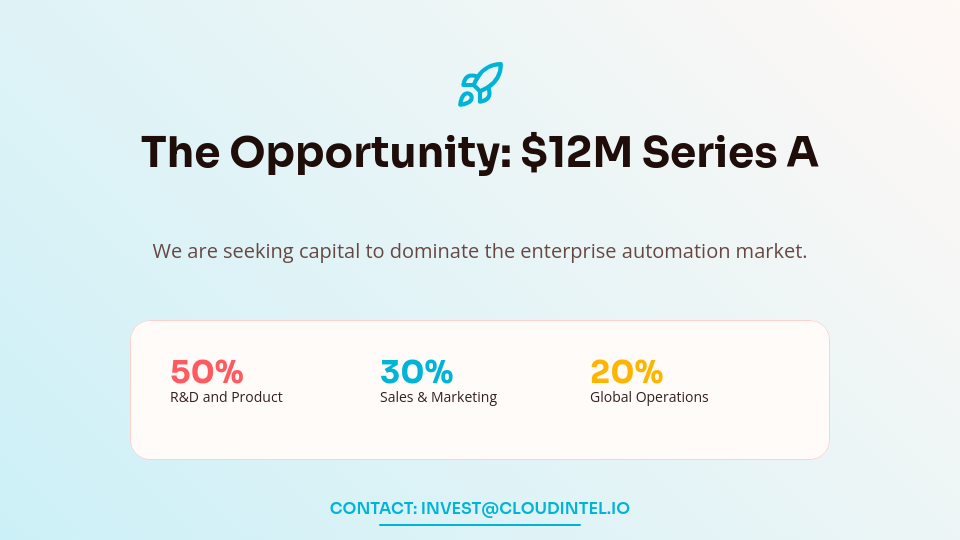 Scalable SaaS Venture Capital Pitch
