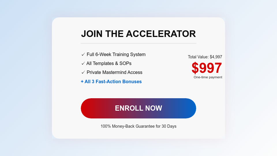 Interactive Webinar Sales Success Deck