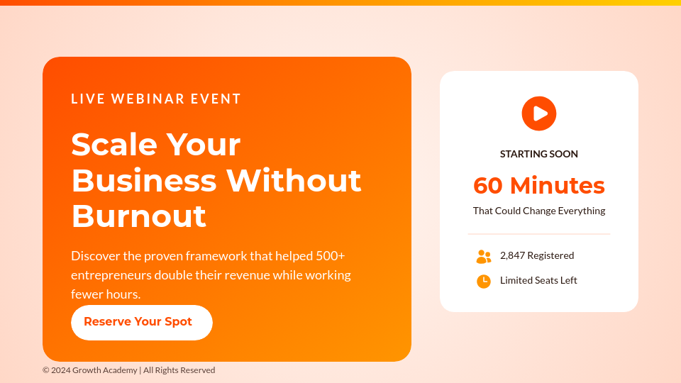 Interactive Webinar Sales Deck