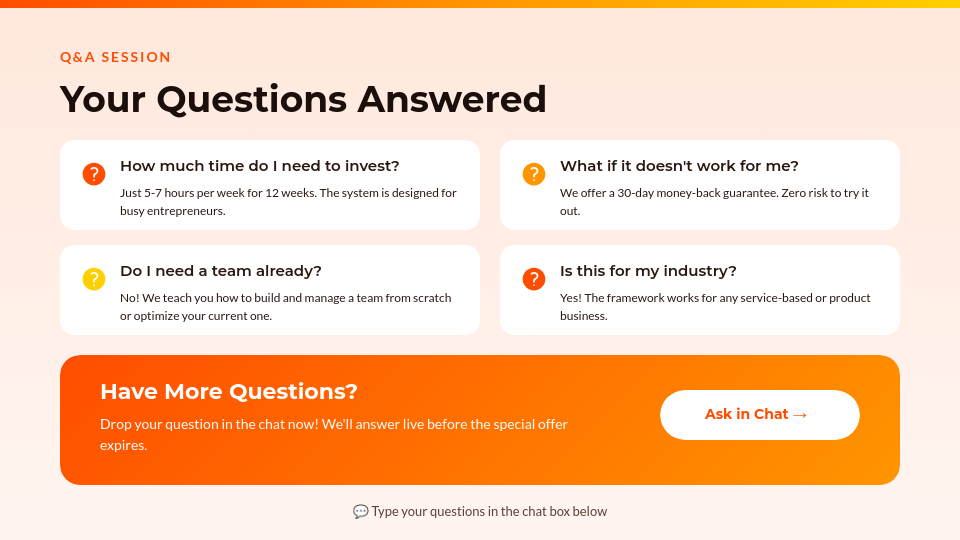 Interactive Webinar Sales Deck