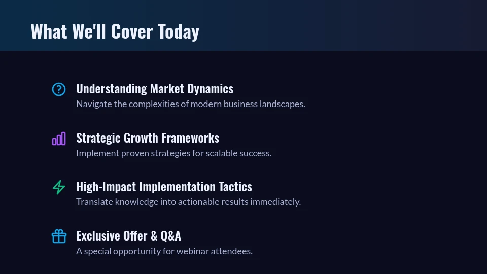 Interactive Webinar Sales Pitch