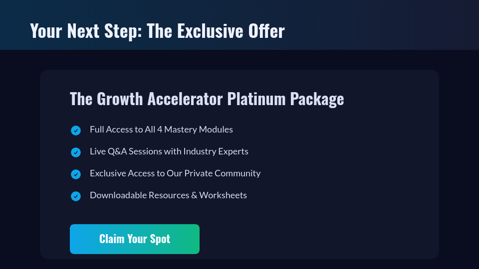 Interactive Webinar Sales Pitch