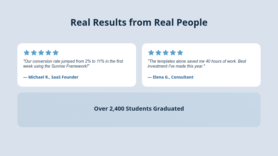 High-Conversion Webinar Sales Deck