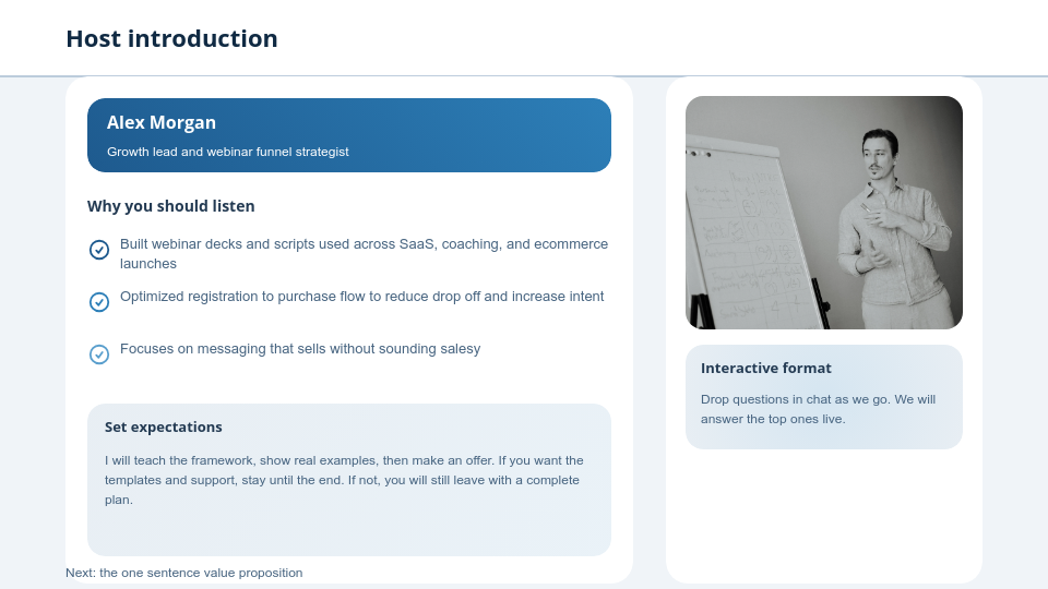 Engaging Virtual Sales Webinar Pitch