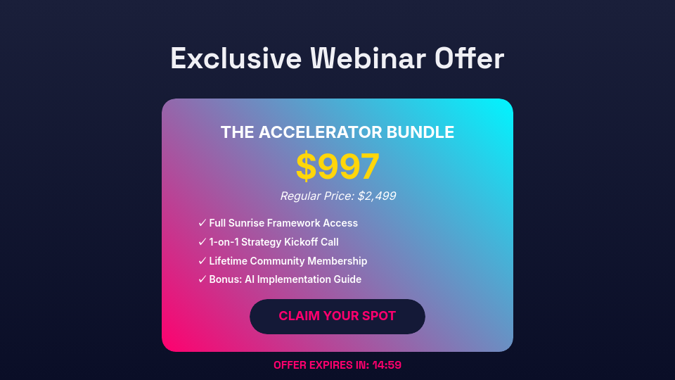 Interactive Sales Webinar Deck