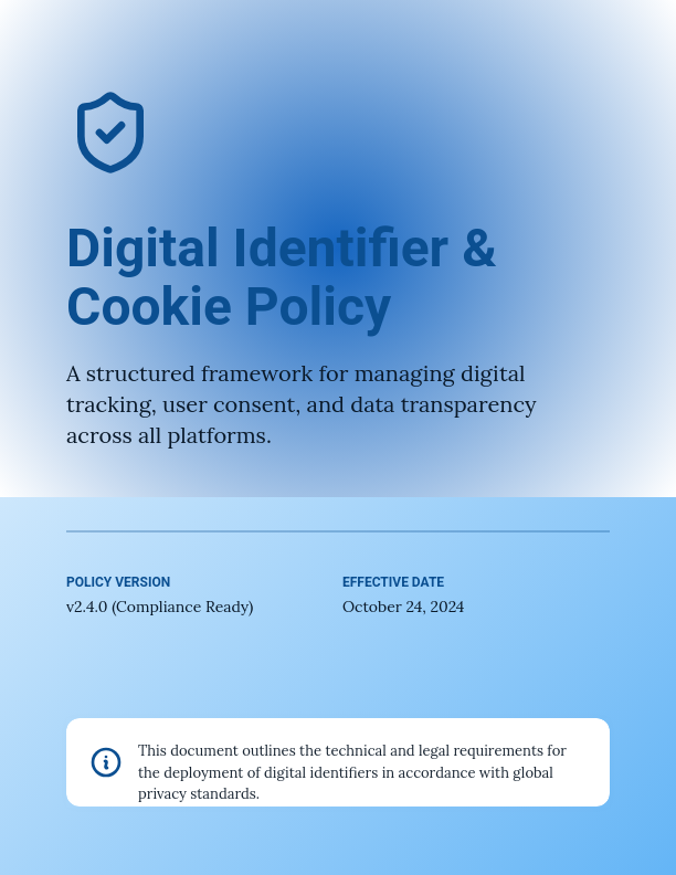 Global Website Cookie Compliance Policy