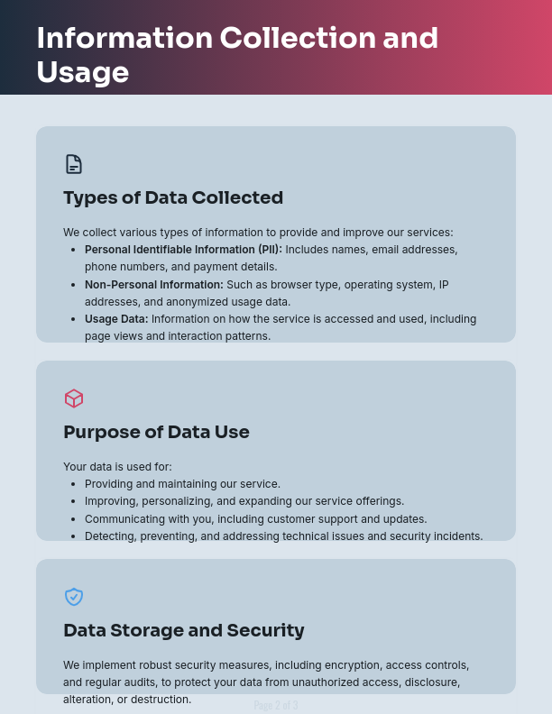 Comprehensive Data Privacy Policy