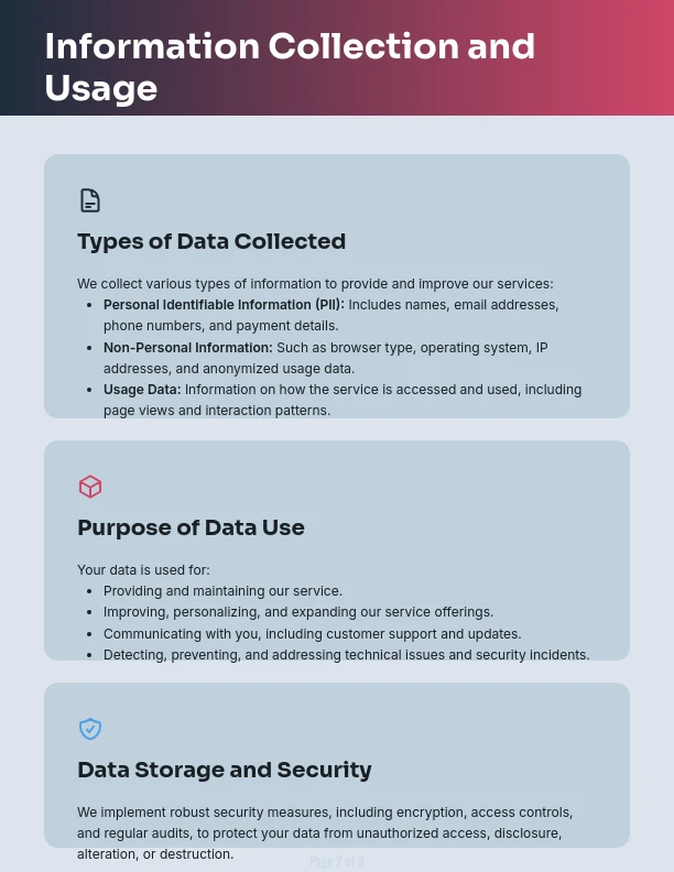 Comprehensive Data Privacy Policy