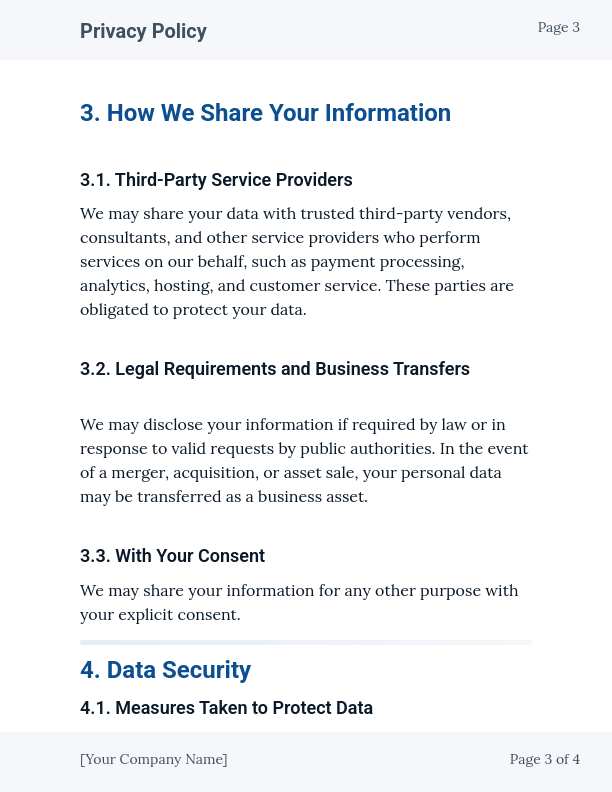 Corporate Information Privacy Policy