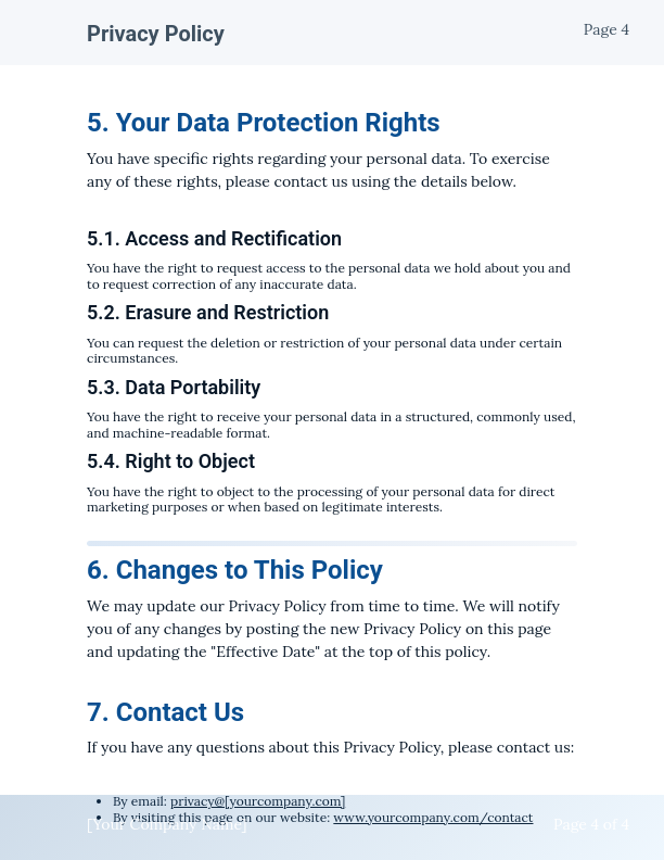 Corporate Information Privacy Policy