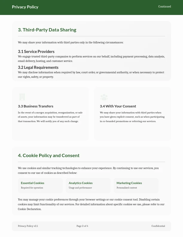 Comprehensive Digital Privacy & Data Policy