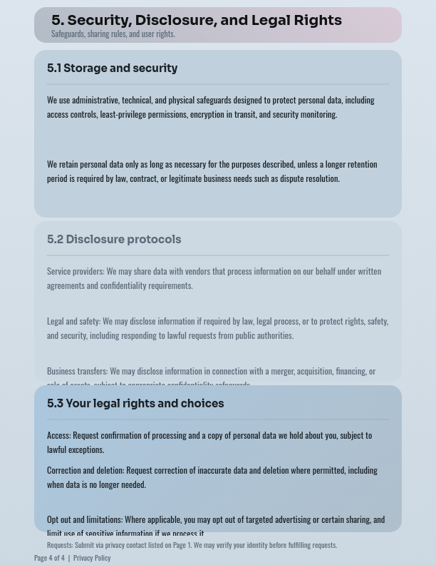 Corporate Personal Data Protection Policy