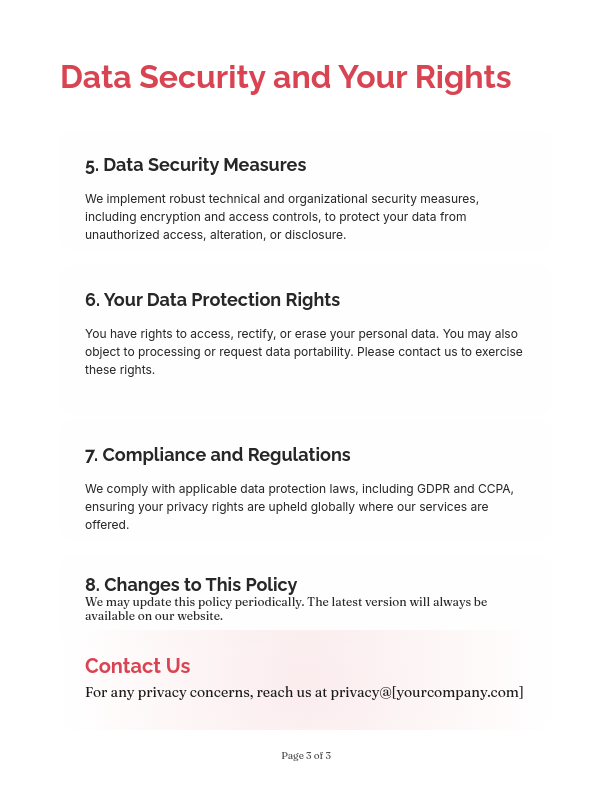 Comprehensive Digital Privacy Standards