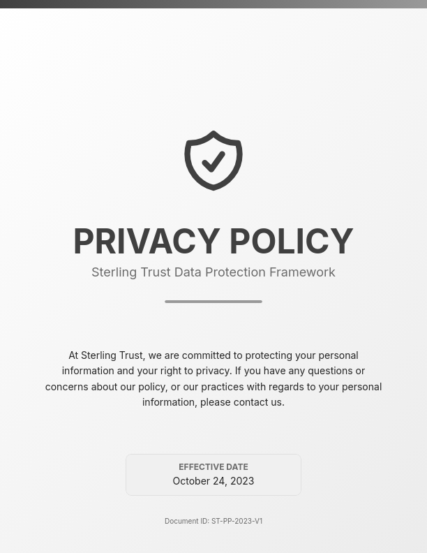 Comprehensive Data Privacy Standards