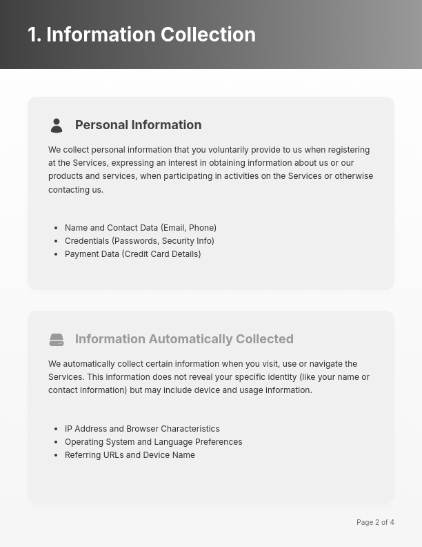 Comprehensive Data Privacy Standards