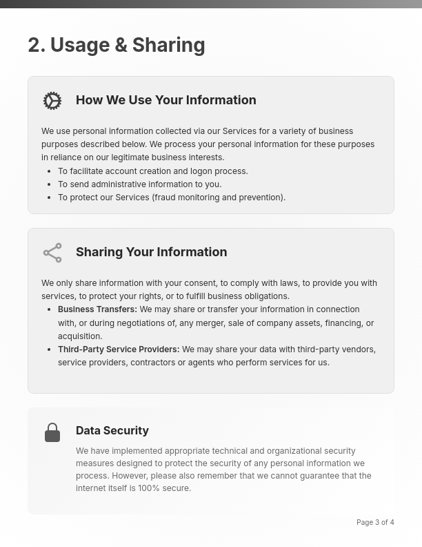 Comprehensive Data Privacy Standards