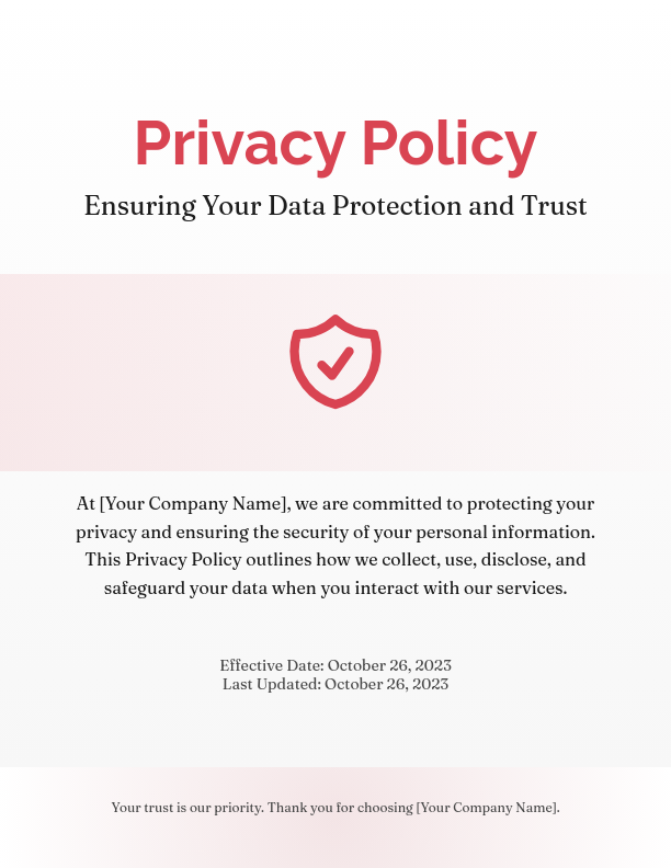 Comprehensive Digital Privacy Policy
