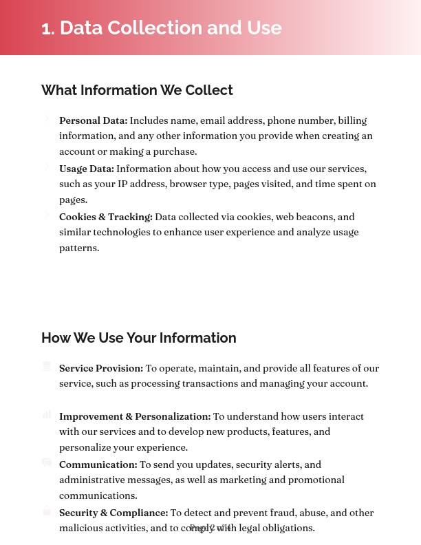 Comprehensive Digital Privacy Policy