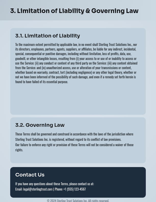 Website Terms and Conditions Agreement